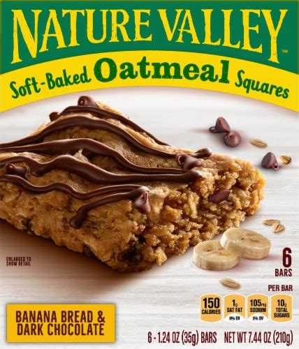 Nature Valley™ Soft-Baked Banana Bread & Dark Chocolate Oatmeal Squares, 6 ct / 1.24 oz - Kroger