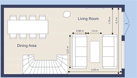 Living Room Furniture Layout Dimensions | Baci Living Room