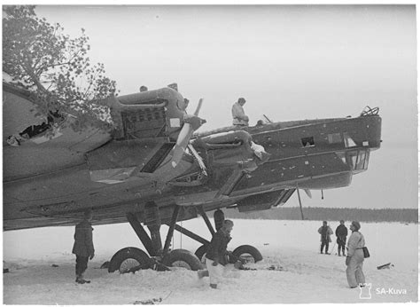 Soviet Tupolev TB-3 bomber captured by the Finnish; that open cockpit ...