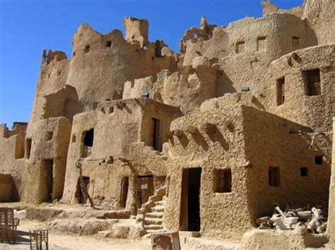 Old Mud Brick Houses in Siwa, Egypt | Ancient egyptian architecture ...