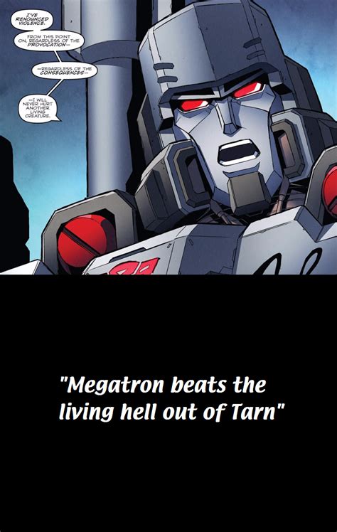 "Megatron beats the living hell out of Tarn" | Transformers | Know Your Meme