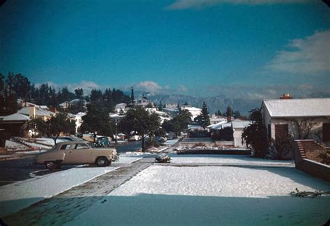 Rare Historical Photos of Los Angeles Covered in Snow, 1949