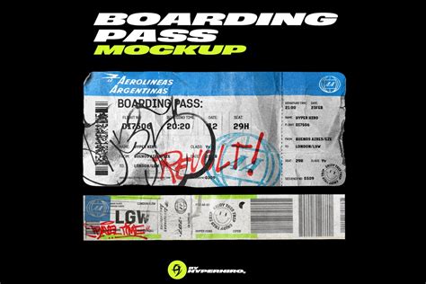 Mockup Boarding Pass | Product Mockups ~ Creative Market