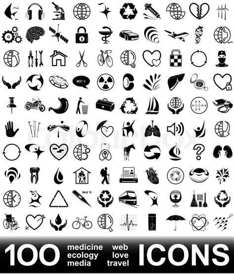 "Set of vector icons" | Stock vector | Colourbox