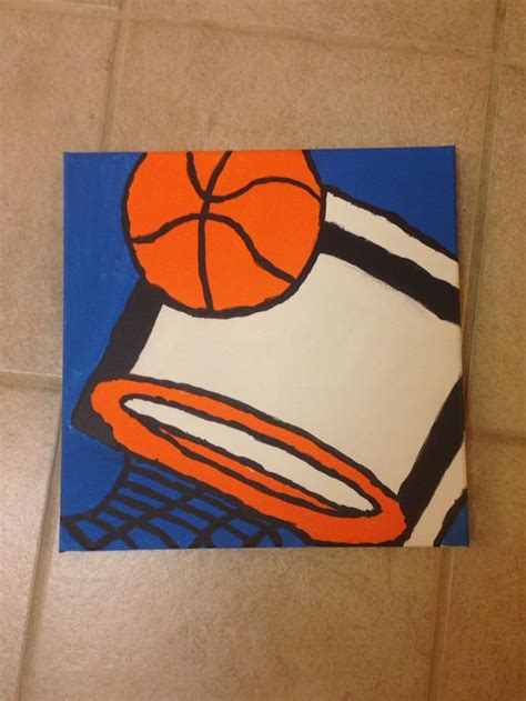 Basketball painting. Diy | Basketball painting, Painting, Fun