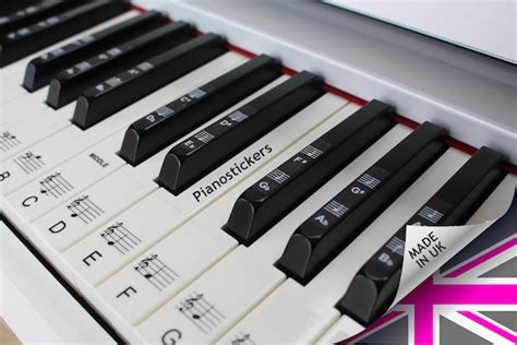 Piano Stickers 88 key set for the black and white keys | Etsy