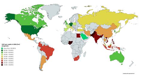 GDP per capita of largest world economies in 2050 [OC][1200x642] : r ...