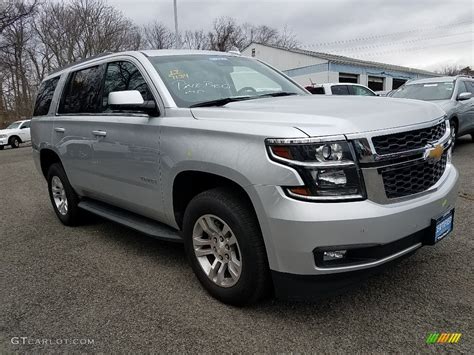 2017 Silver Ice Metallic Chevrolet Tahoe LT 4WD #125521185 | GTCarLot.com - Car Color Galleries