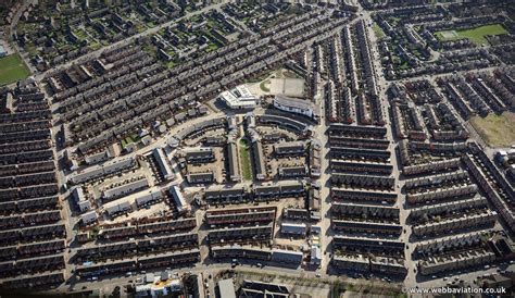 Maine Road Moss Side Manchester from the air | aerial photographs of Great Britain by Jonathan C ...