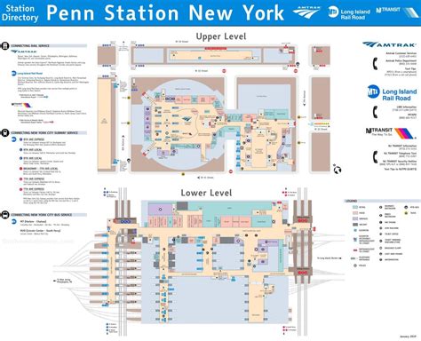 Penn station NYC map - Map of Penn station NYC (New York - USA)