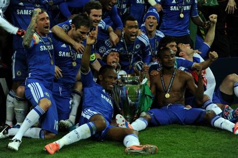 Chelsea celebrating their Champions league victory | Chelsea fc, Uefa ...