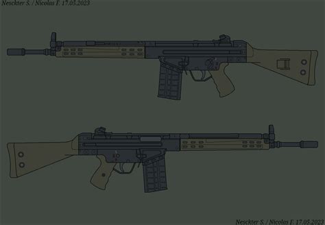 G3A3 battle rifle by me. by Nesckter on DeviantArt