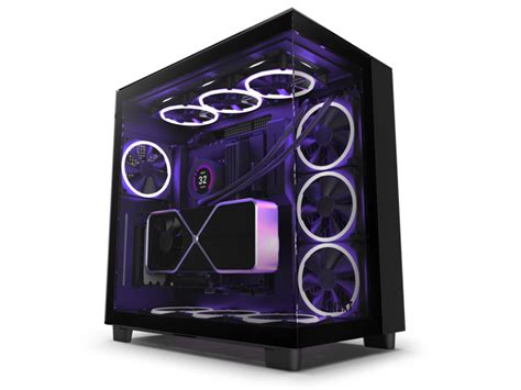 NZXT H9 Elite - All Black - CM-H91EB-01 - Premium Dual-Chamber - Mid ...