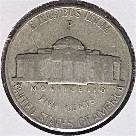 1944 P Jefferson Nickel - Wartime Silver Composition - 4 Photos! - For Sale, Buy Now Online ...