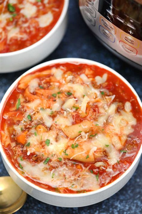 Instant Pot Lasagna Soup [Video] - Sweet and Savory Meals