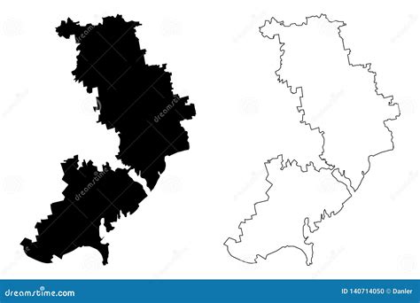 Odessa Oblast map vector stock vector. Illustration of districts - 140714050