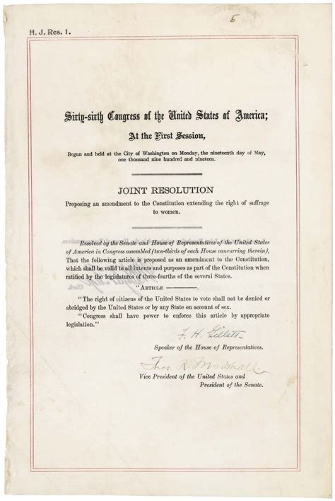 A Century after the Ratification of the Nineteenth Amendment — A ...