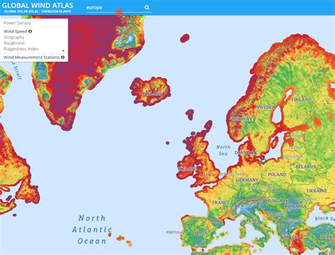 ESA - Wind speed in Europe