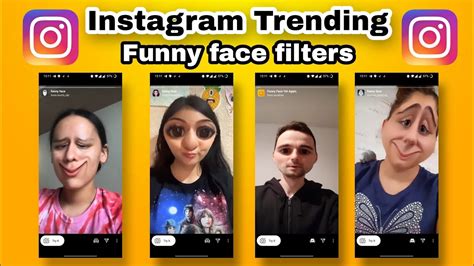 Instagram Funny face filters | Trending filter for make funny face - YouTube