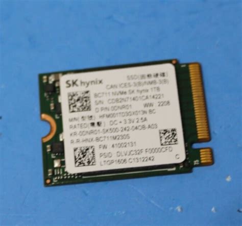 SK Hynix BC711 1TB M.2 2230 PCIe NVMe SSD 30mm HFM001TD3GX013N BC | eBay