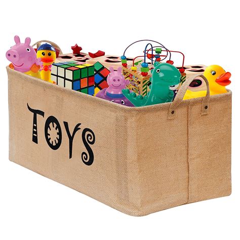 Gimars Easy Carrying 22x12" Well Standing Toy Chest Baskets Storage ...