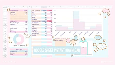 Cute Google Sheets Templates