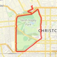 Around the whole of Hagley Park in Christchurch, New Zealand | MapMyRun