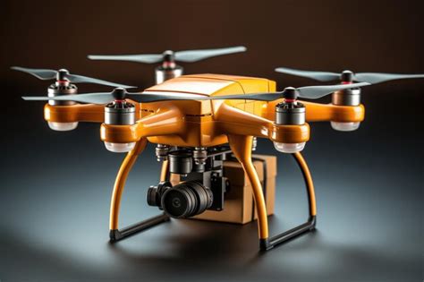 Premium AI Image | Closeup of the assembled drone Flying UAV with a ...