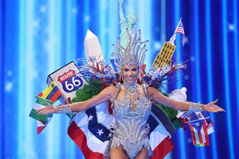 Miss USA Noelia Voigt Wears Landmarks Costume at Miss Universe 2023