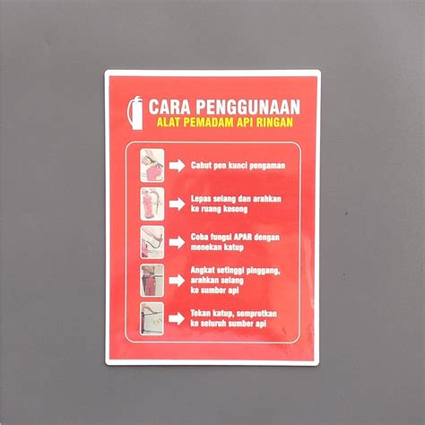 Jual AKRILIK PETUNJUK CARA PENGGUNAAN APAR - AKRILIK CARA PENGGUNAAN ALAT PEMADAM API RINGAN ...