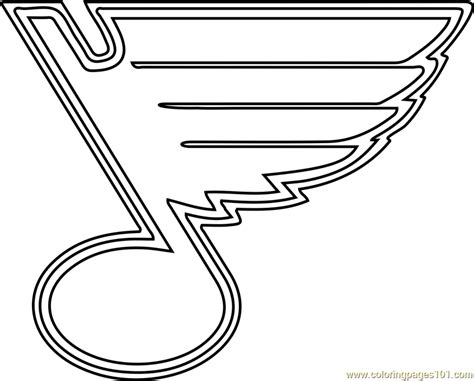 Nhl Hockey Logos Coloring Pages Sketch Coloring Page