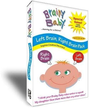 Brainy Baby: Left Brain/Right Brain Pack - 2 DVD Gift Set Compatible ...