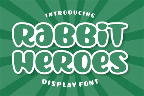 Rabbit Heroes Font Download Free - Handwritten Fonts