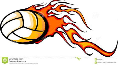 Flaming Volleyball Clipart | Free download on ClipArtMag