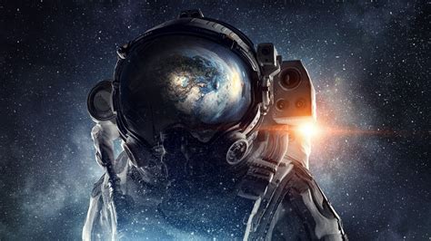 Download wallpaper 1366x768 fantasy, astronaut, space, tablet, laptop, 1366x768 hd background, 8388