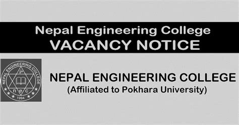 Nepal Engineering College (NEC) Vacancy for Various Department | Collegenp