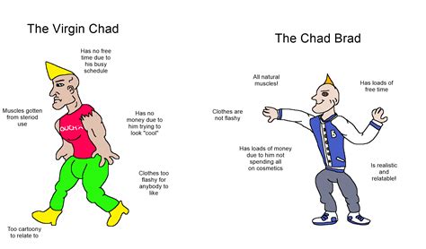 The Virgin Chad vs the Chad Brad : r/virginvschad