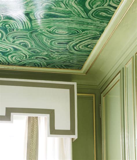 A Ceiling Full of Malachite - Interiors By Color