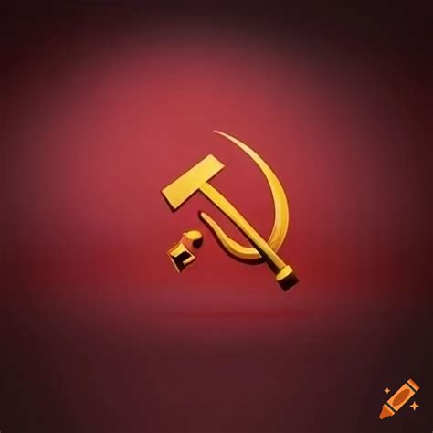 Background with communist symbols on Craiyon