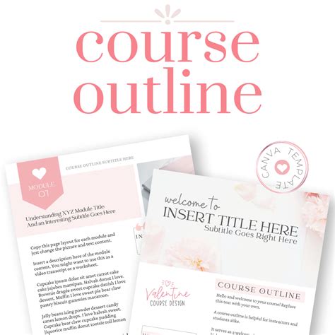 Course Outline Canva Template