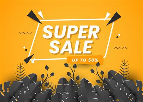 Sale banner template design with eye catching color 2639296 Vector Art ...