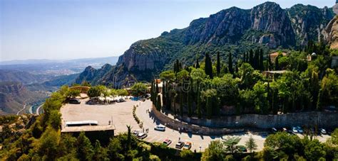 The Aerial View of Santa Maria De Montserrat, an Abbey of the Order of ...