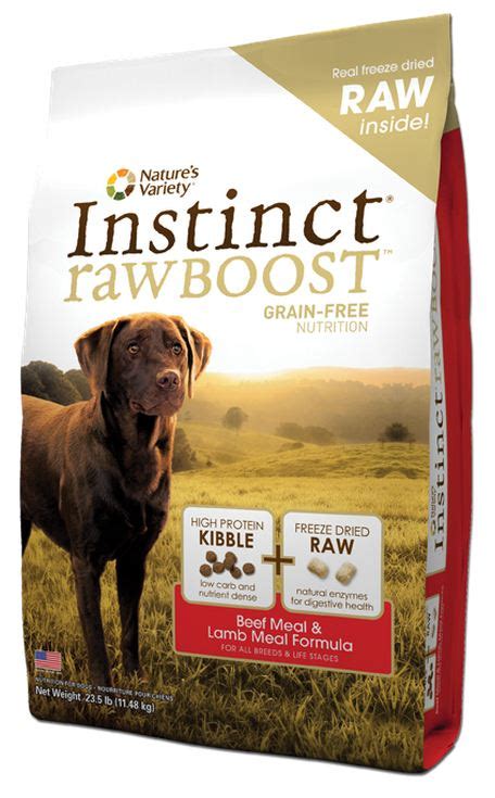 Nature's Variety Instinct Raw Boost Grain Free Beef Meal and Lamb Meal Dry Dog Food | PetFlow