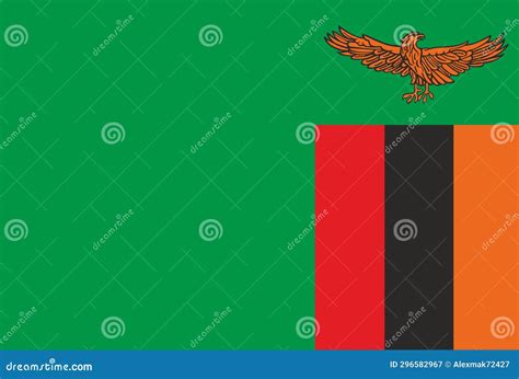Flag of Zambia. National Zambian Flag. African Country Stock Illustration - Illustration of ...
