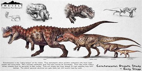 The Isle Ceratosaurus Growth Fan Concept by EmilyStepp on DeviantArt