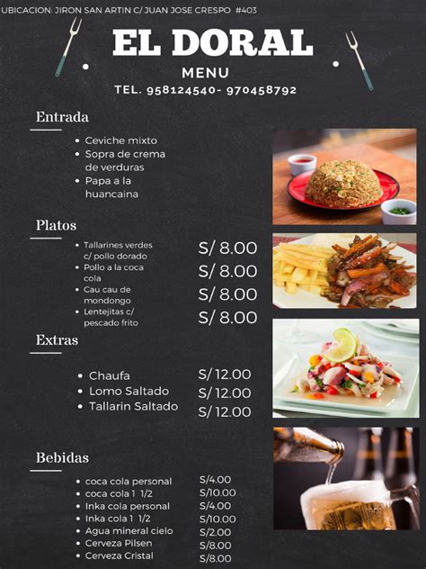 Menu El Doral | PDF