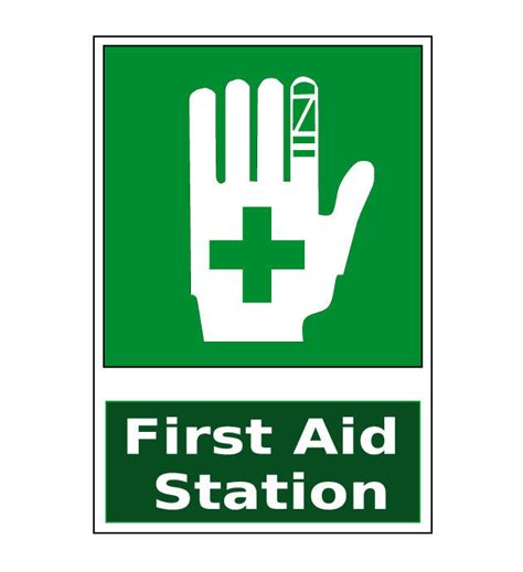 First Aid Station Sign (Green#2) - 1 Sign | Shop Mighty Line Safety ...