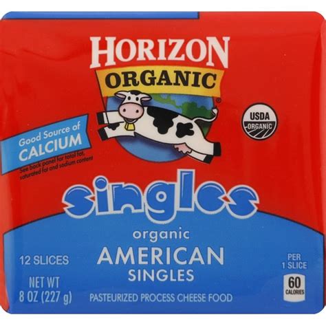 Horizon Organic American Cheese Singles (12 ct) - Instacart