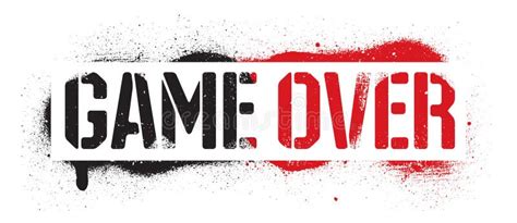 Game Over Graffiti Stock Illustrations – 47 Game Over Graffiti Stock ...