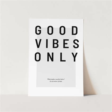 Good Vibes Only Art Print